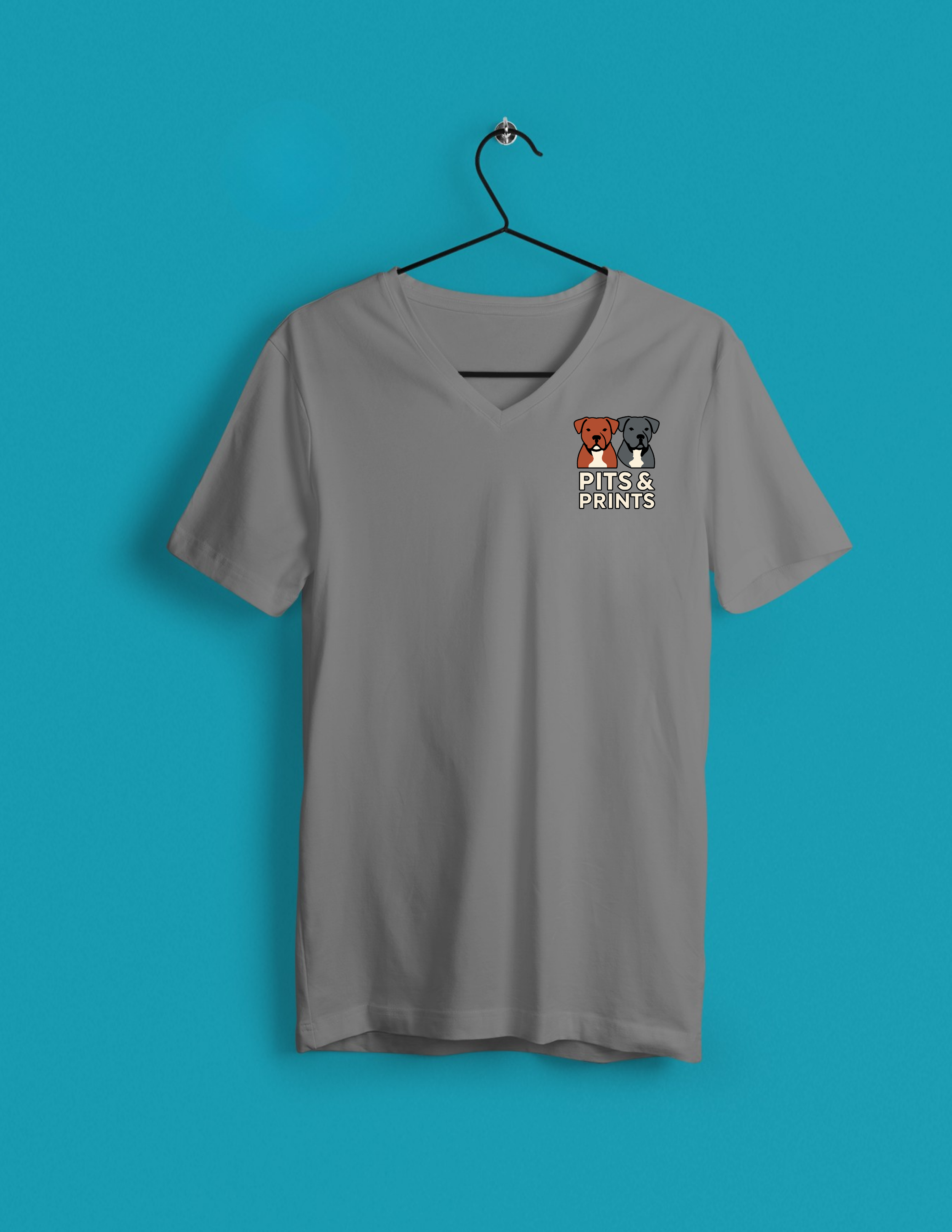 Pits & Prints Signature Women’s V-Neck T-Shirt