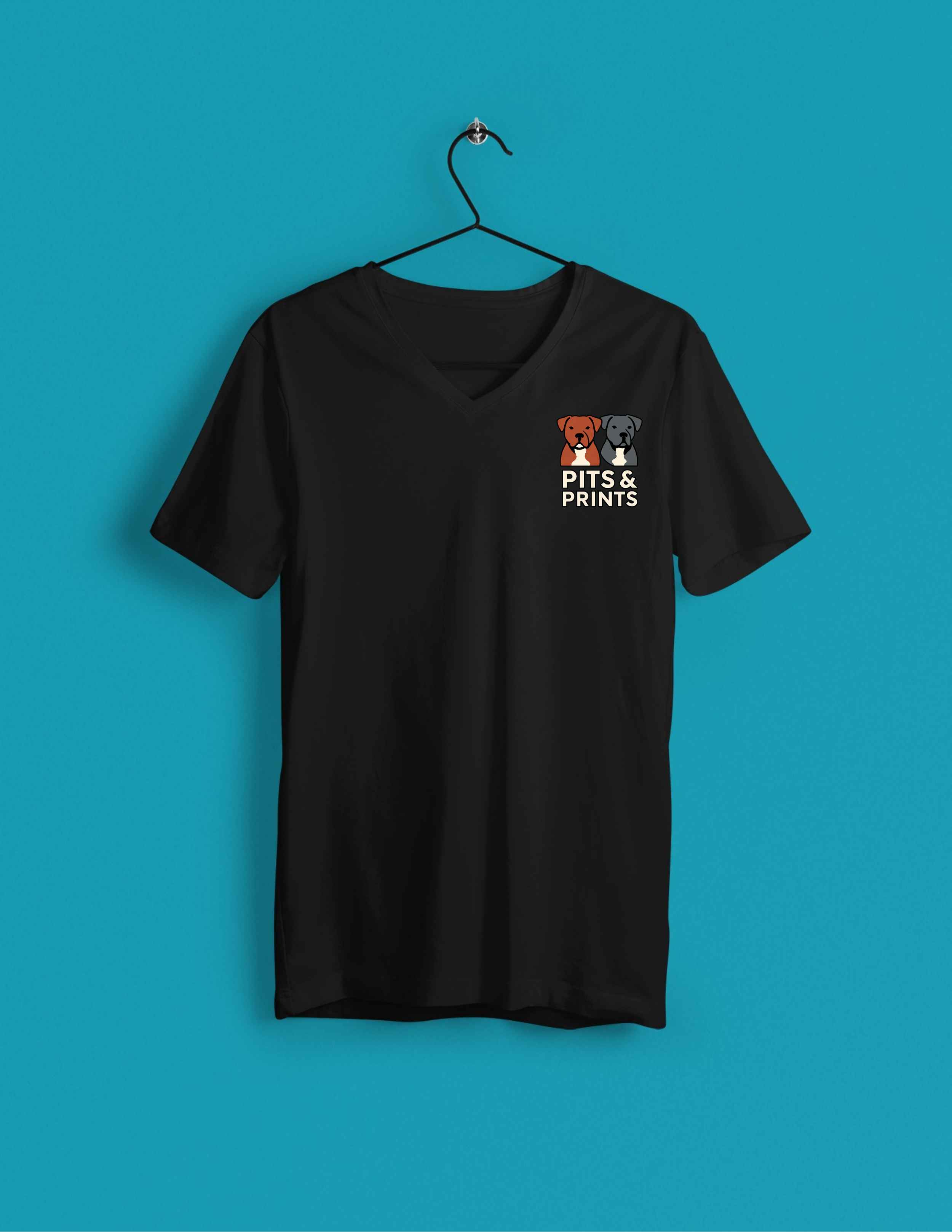 Pits & Prints Signature Women’s V-Neck T-Shirt