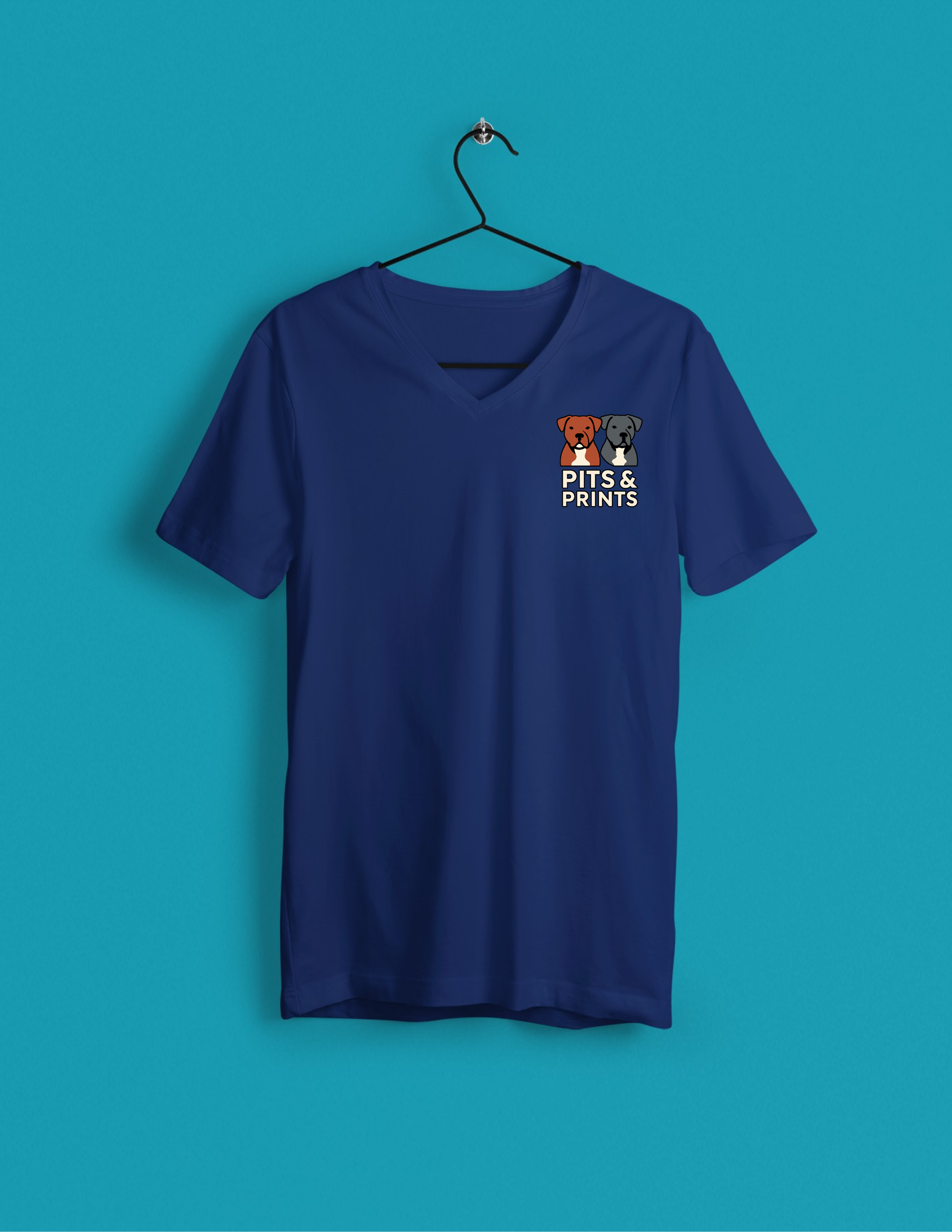 Pits & Prints Signature Women’s V-Neck T-Shirt