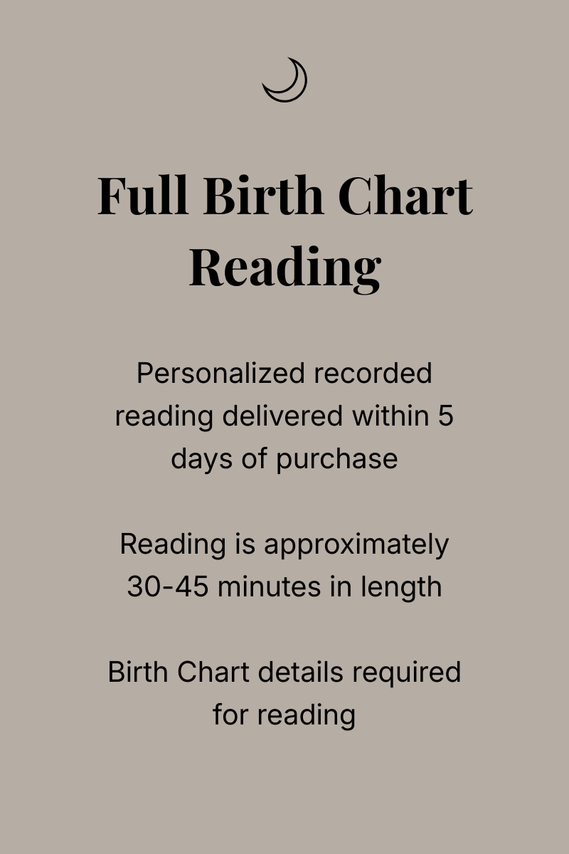 Full Birth Chart Reading