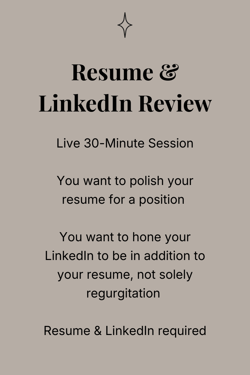 Resume & LinkedIn Review