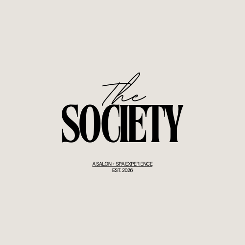 Logo for The Society, a salon and spa experience established in 2026.