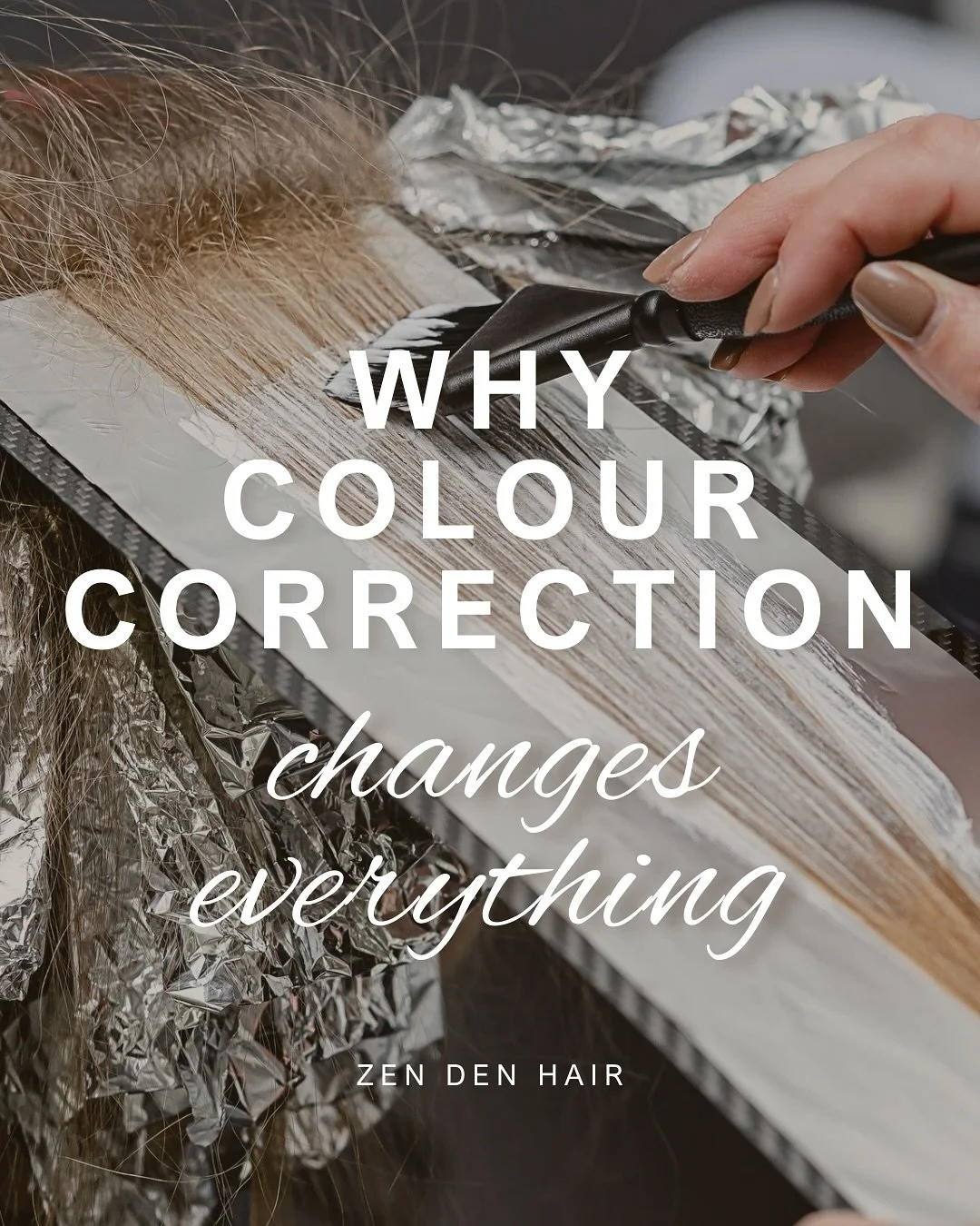 🪄Damaged hairr? Brassy tones? Box dye gone wrong? Colour Correction is your reset button.
Colour correction isn&rsquo;t just about fixing mistakes, it repairs, restores, and transforms, leaving you with even tones, radiant shine, and healthy, strong