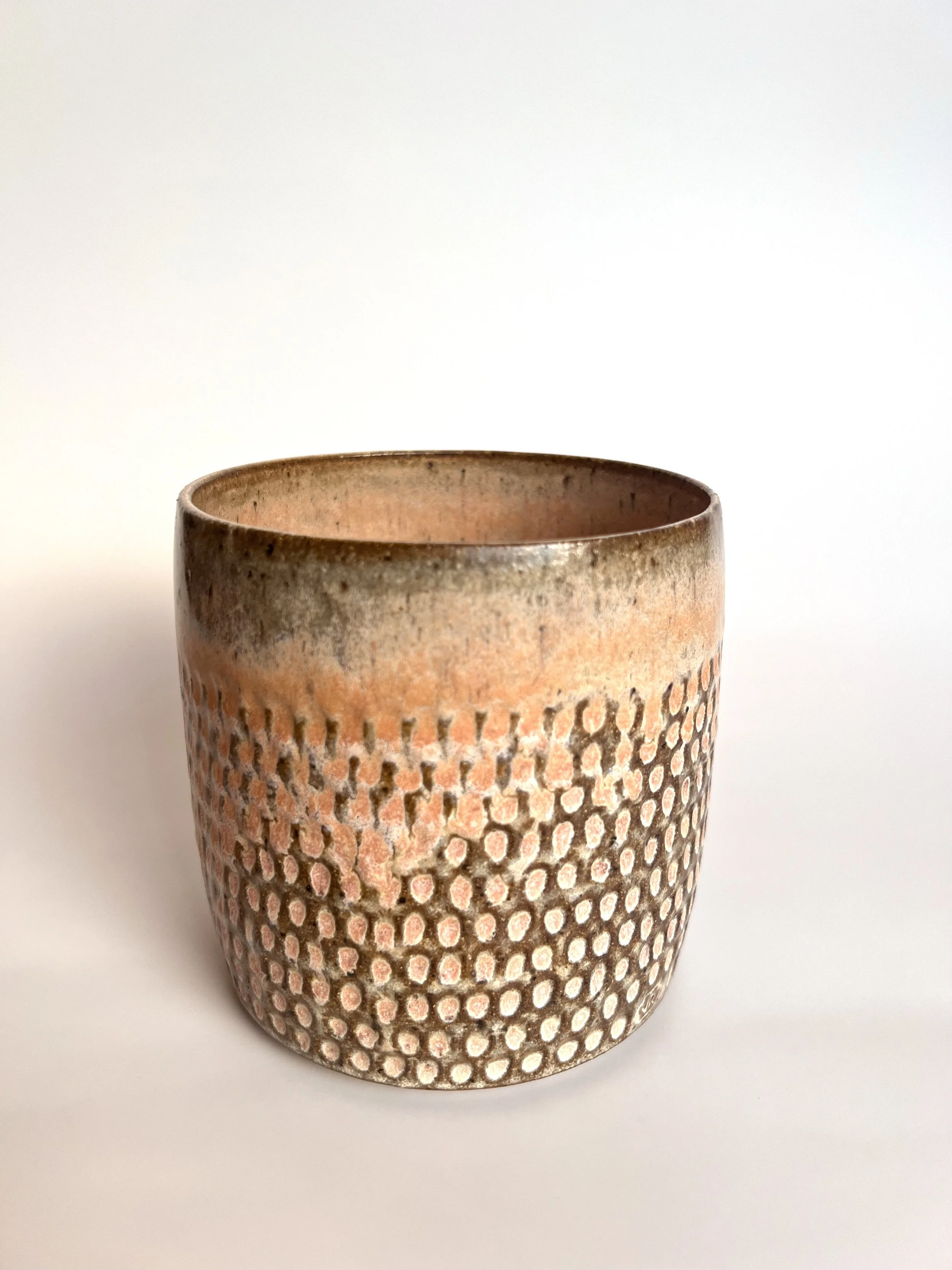Papaya Carved Vessel