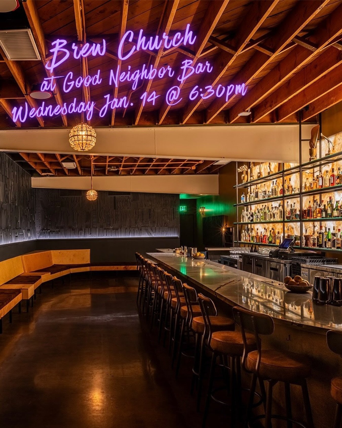 If you&rsquo;ve been looking for a low-pressure way to get to know the Central Avenue Church community, our first Brew Church hangout of 2026 is the perfect spot.

📍Where: Good Neighbor Bar, Altadena 
🗓️When: Wednesday, 1/14 @ 6:30 PM

We&rsquo;ll 
