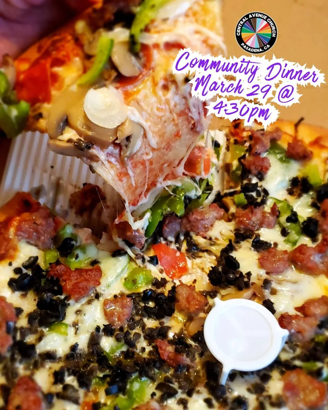 Sunday plans: Pizza &amp; Community! Just a reminder that on the last Sunday of every month, we offer a hosted community dinner in lieu of our Sunday service.

Join us at Domenico&rsquo;s in Pasadena (@domenicositalian) for a hosted pizza buffet and 