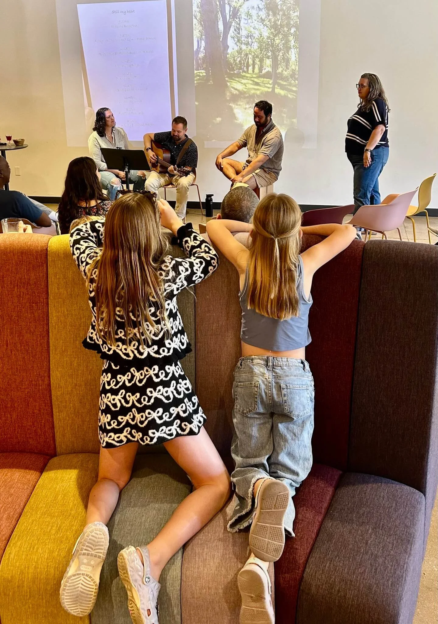 people gathered Sunday at central avenue church progressive christian church in north east Los Angeles