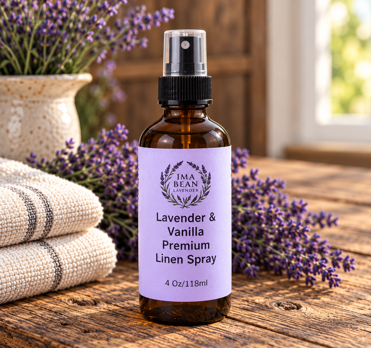 Lavender & Vanilla Premium Linen & Room Spray
