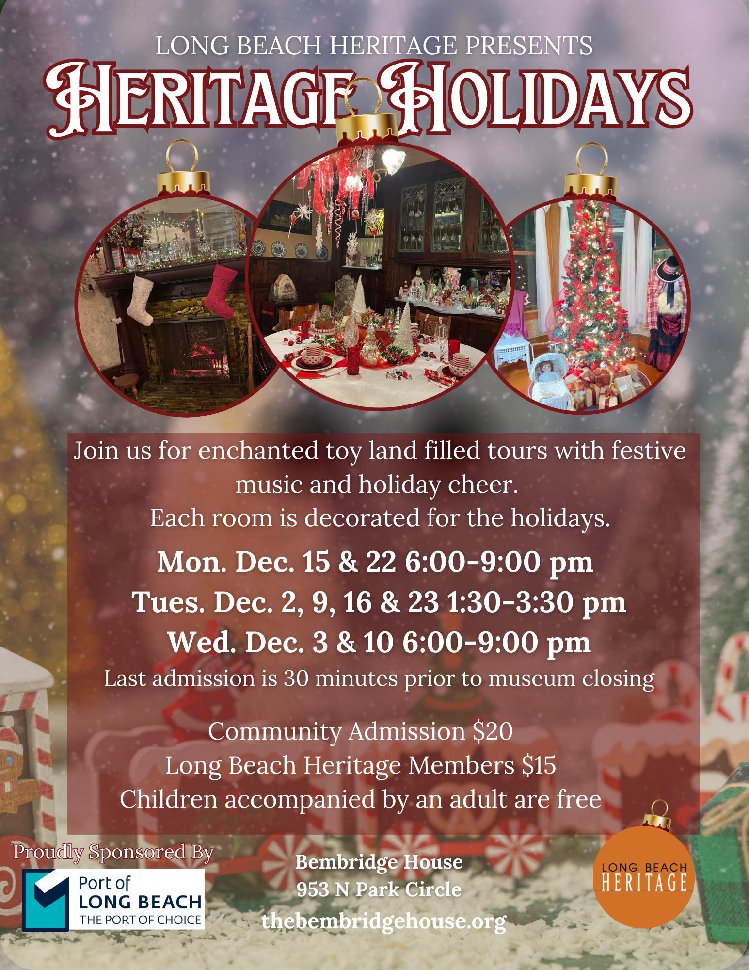Heritage Holiday Evenings