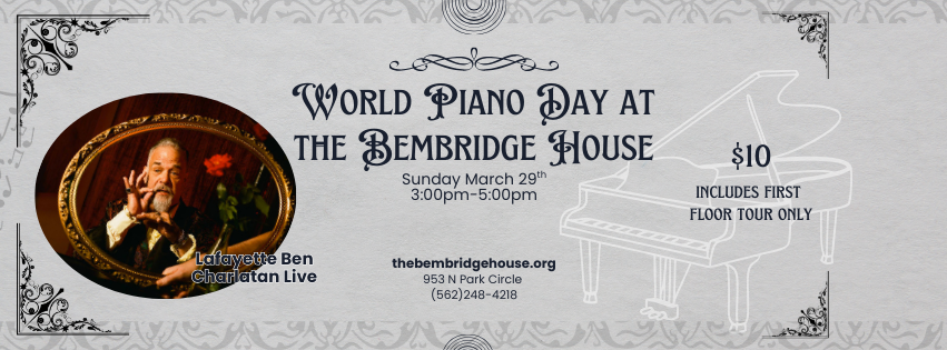 World Piano Day featuring Lafayette Ben Charlatan
