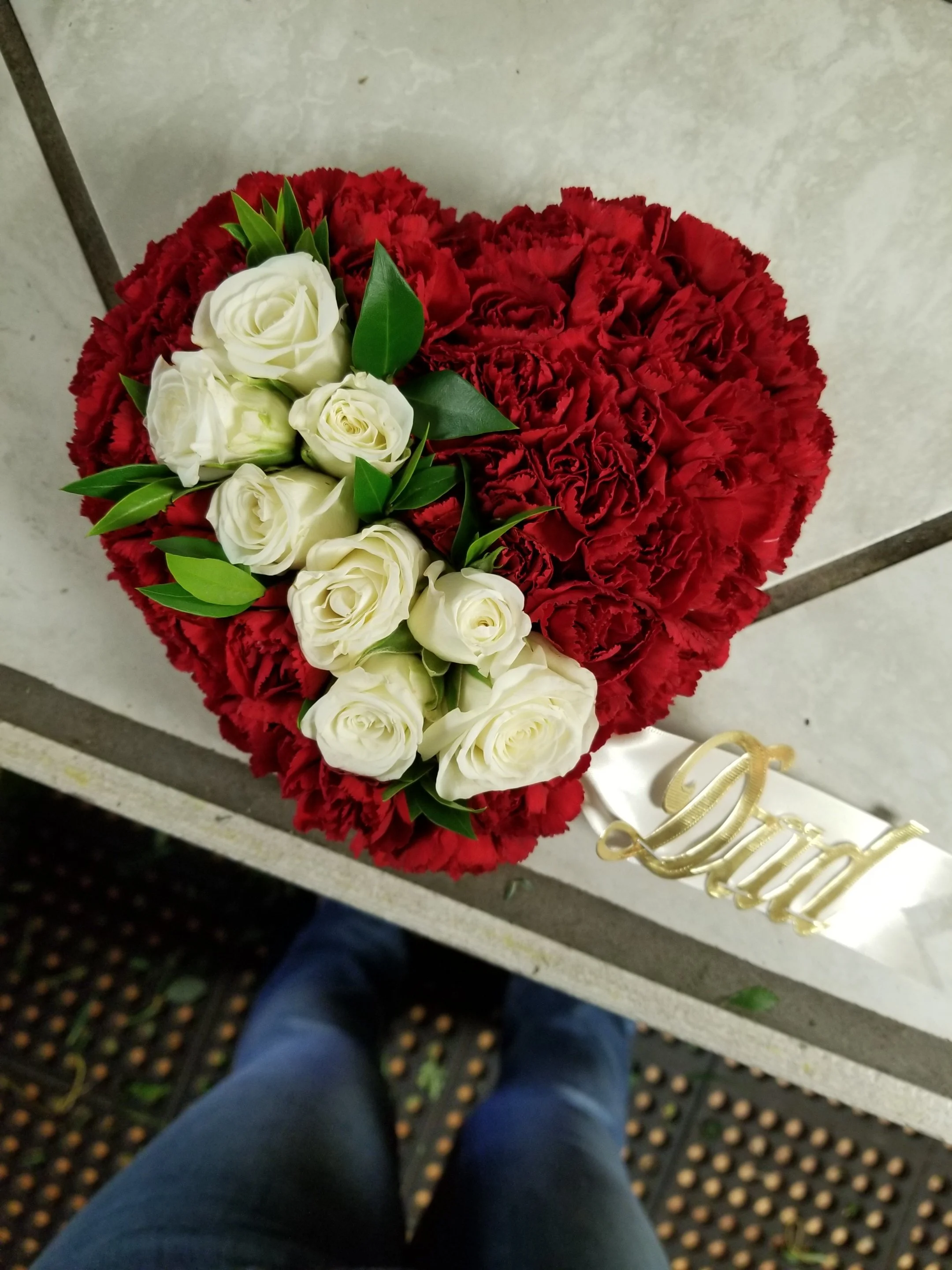 Eternal Love Memorial Rose Heart