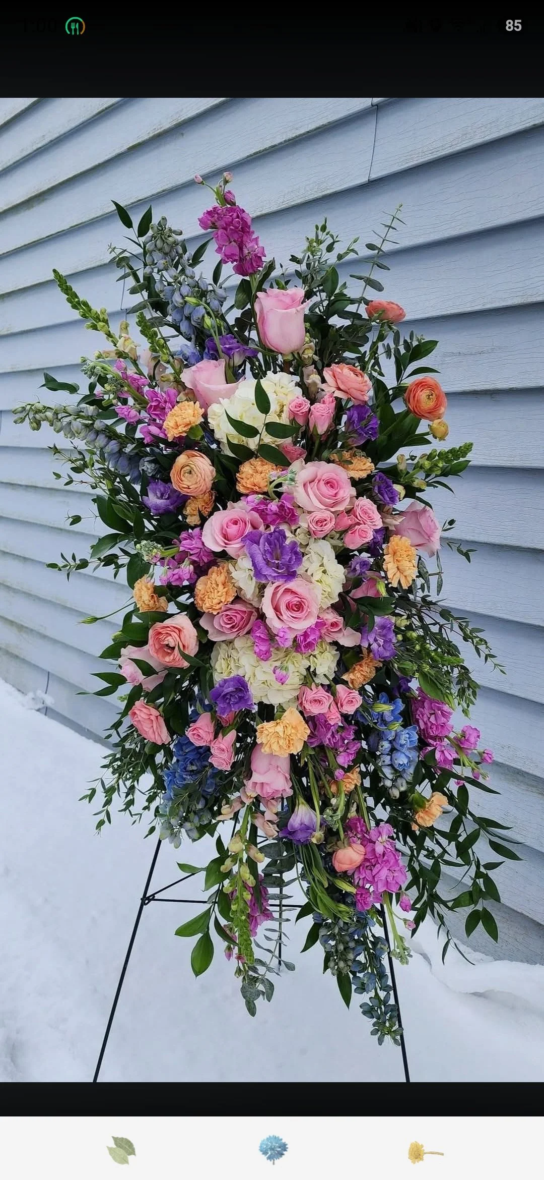 Elegant Pastel Standing Spray