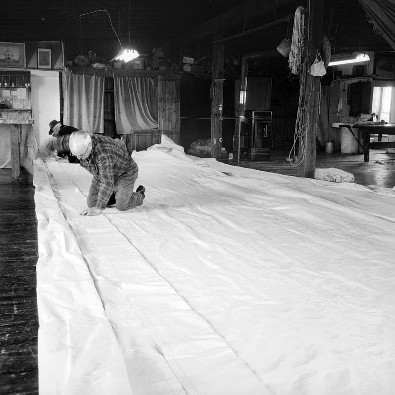 Work at full scale. Sailmaking demanded space, discipline, and an intimate understanding of materials in motion.