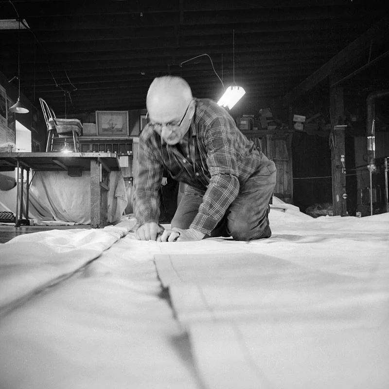 Every seam mattered. The quiet concentration behind sails built to endure at sea.