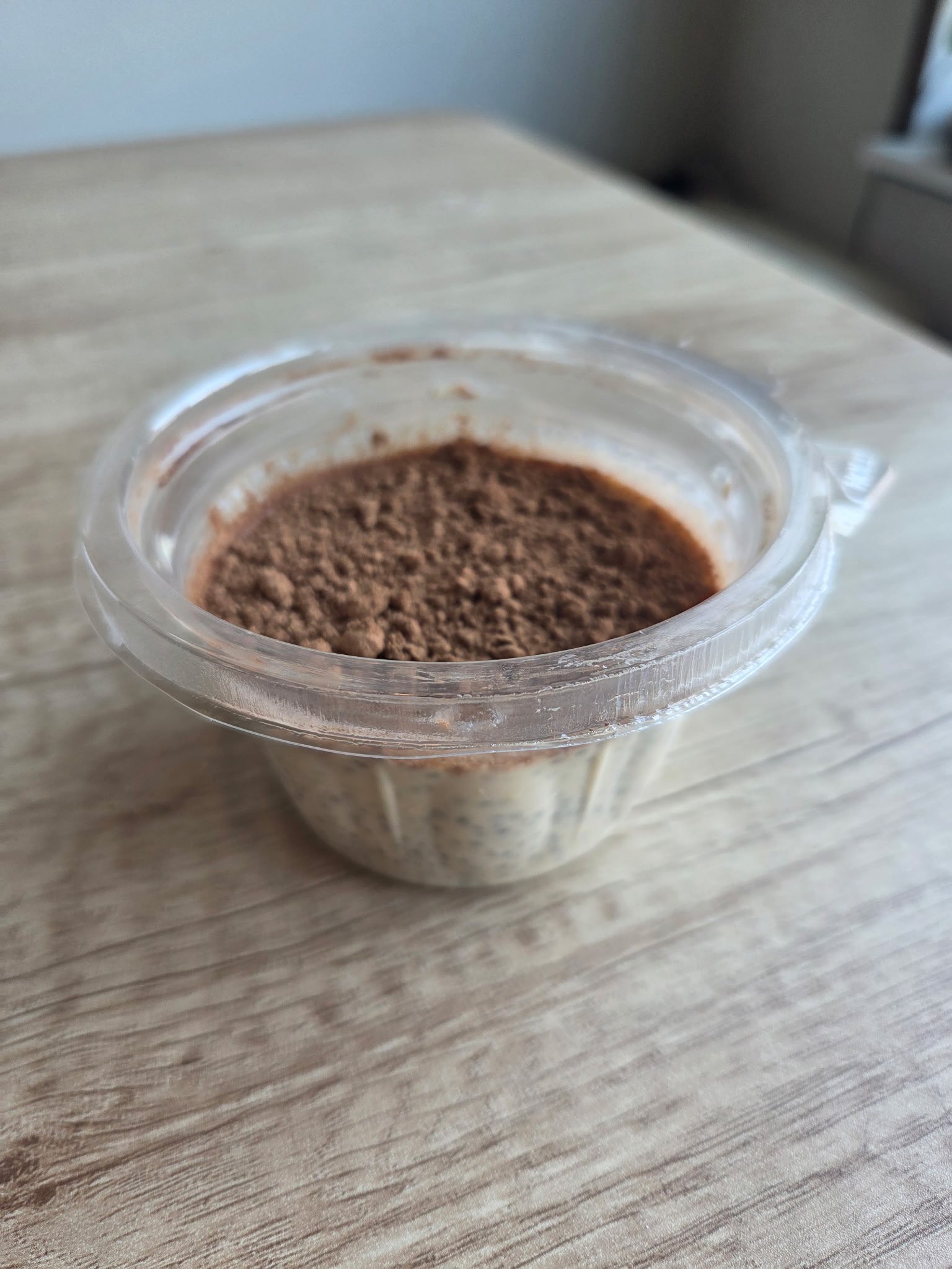 Tiramisu Chia Protein Pudding