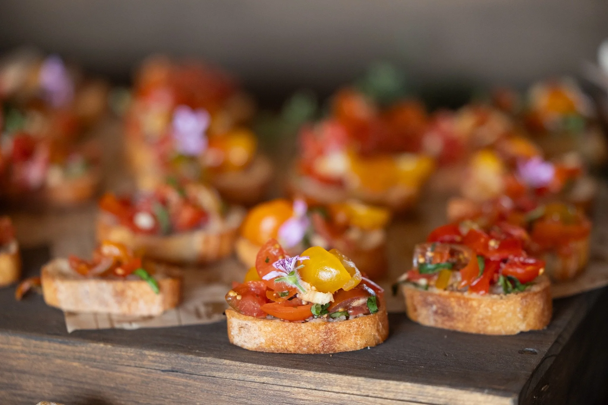 Bruschetta the way it should be: loud tomatoes, quiet bread, zero apologies. 📸 @brookeinlexington