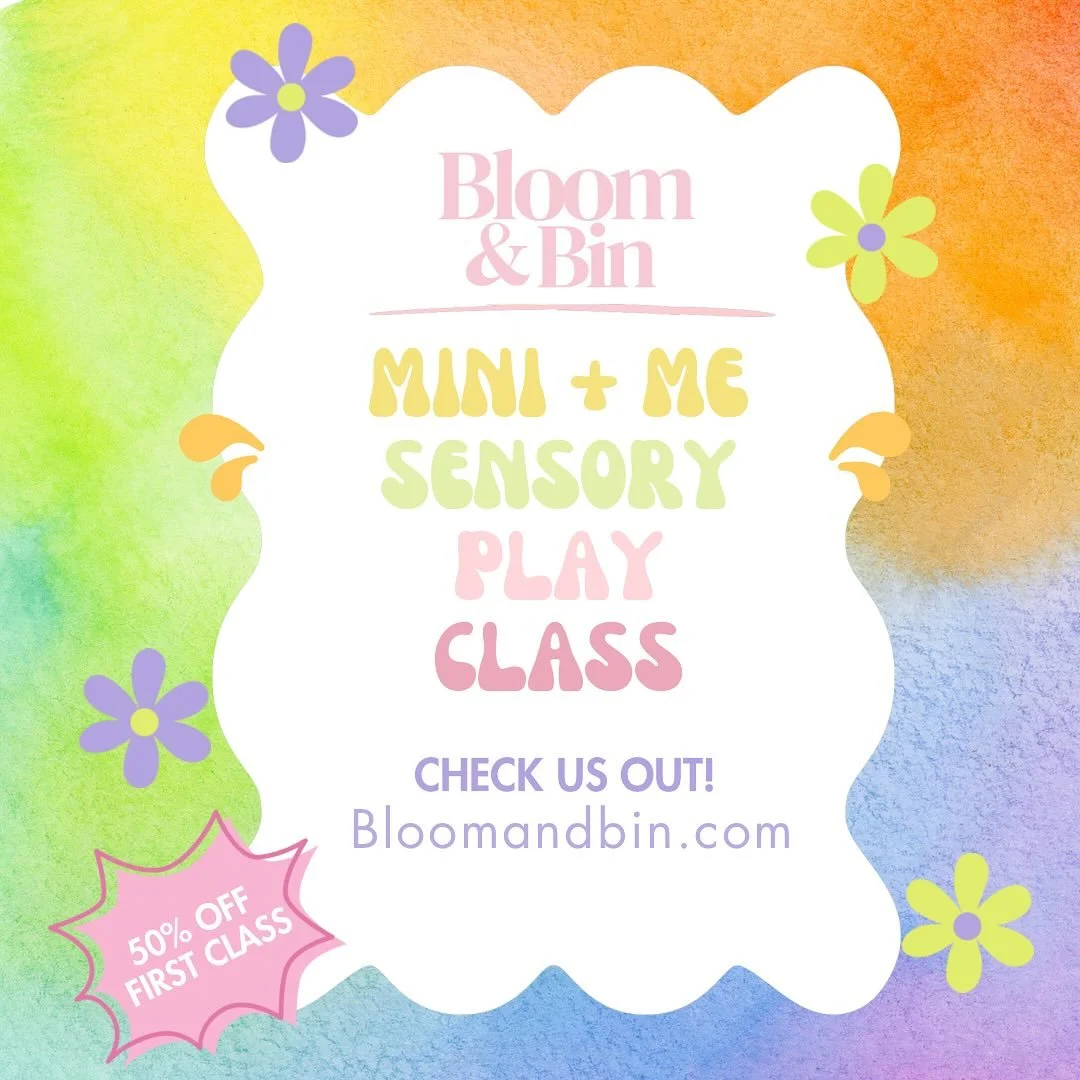 Looking for a fun, hands-on activity for your little one (ages 1&ndash;4)? Come join our Mini &amp; Me Sensory Play Class&mdash;where tiny hands explore, learn, and giggle their way through themed sensory bins each week! 💖🧊🌈