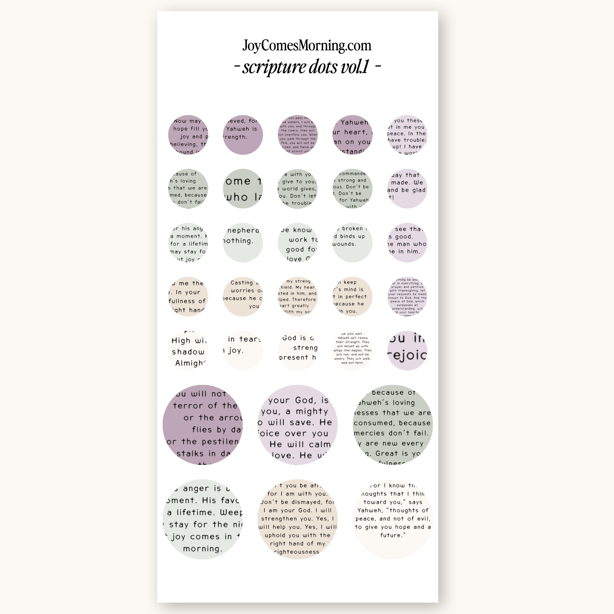 Scripture Dots Vol.1