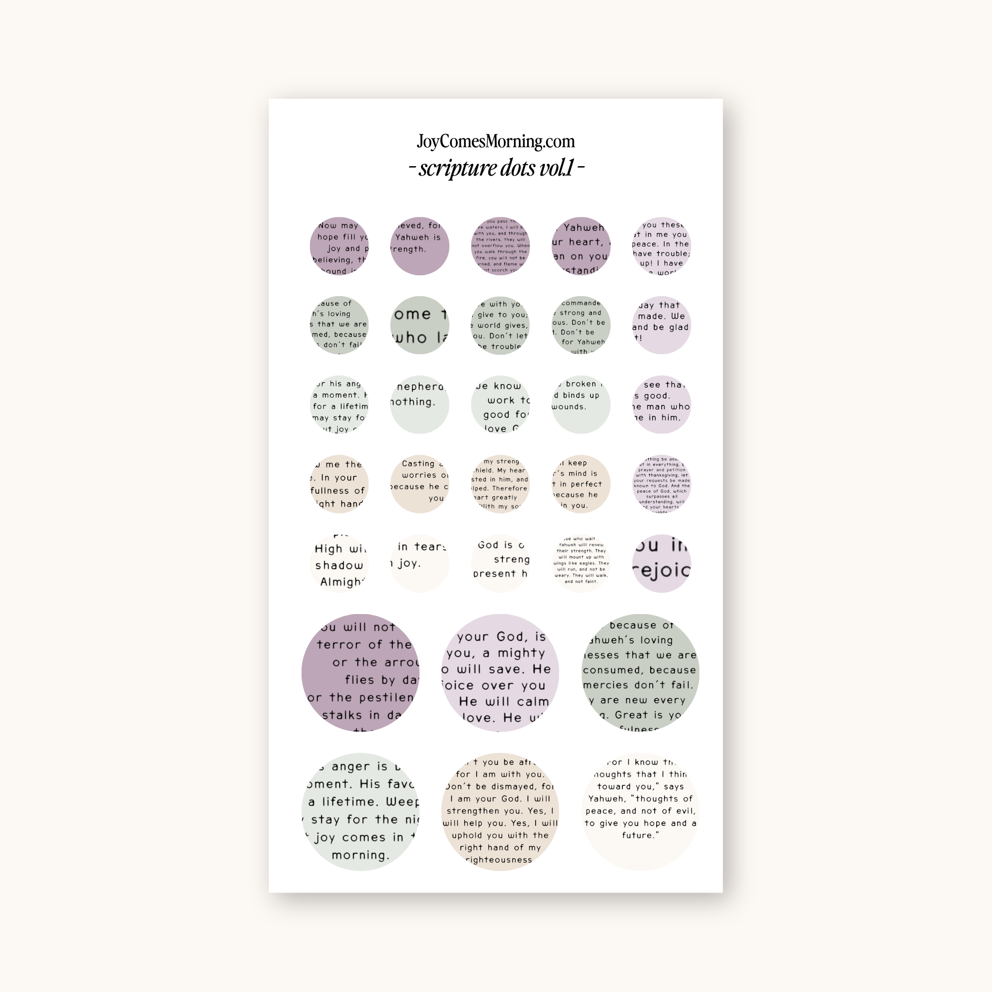 Scripture Dots Vol.1