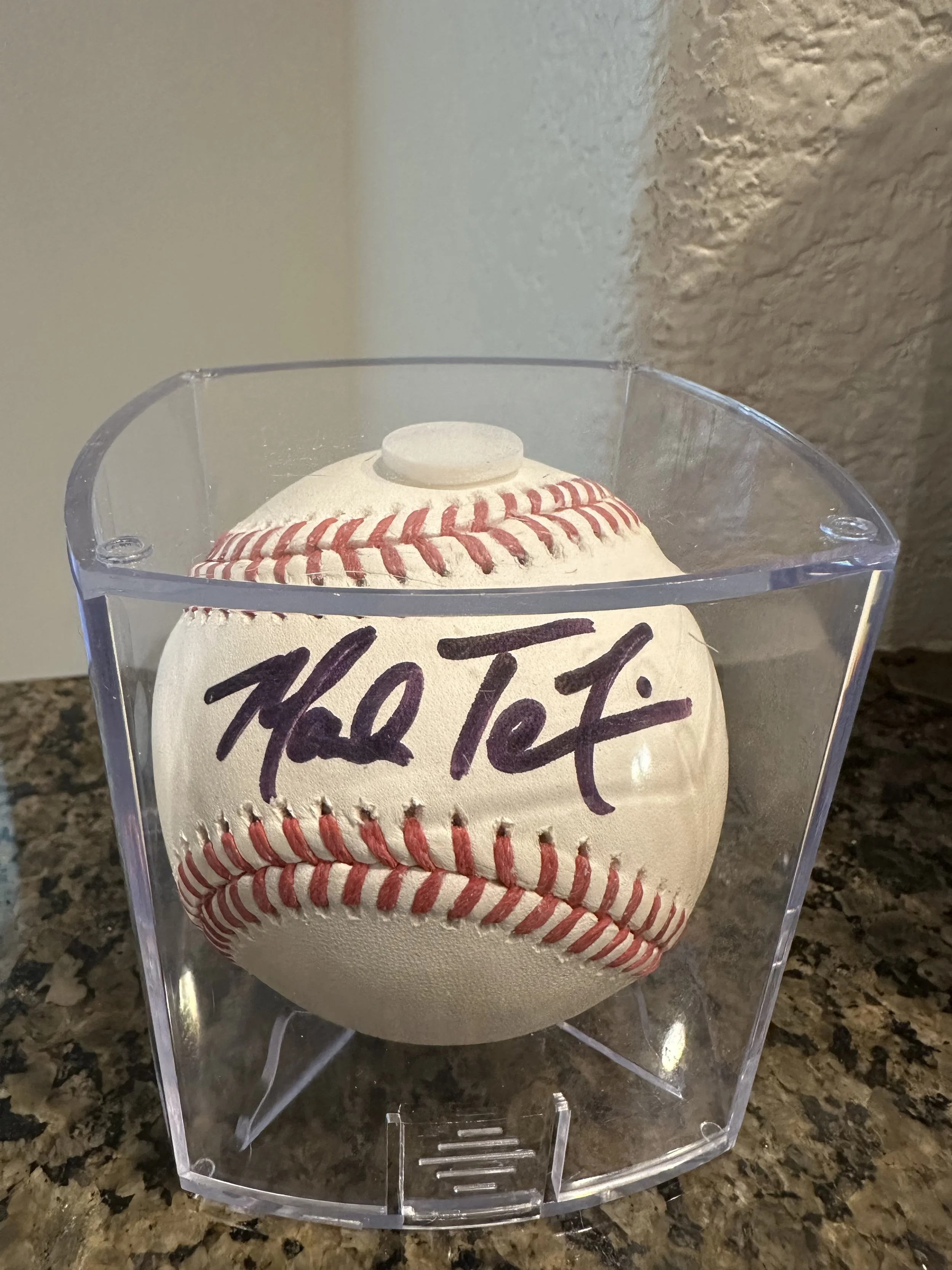 Mark Teixeira - Signed Ball 3/4