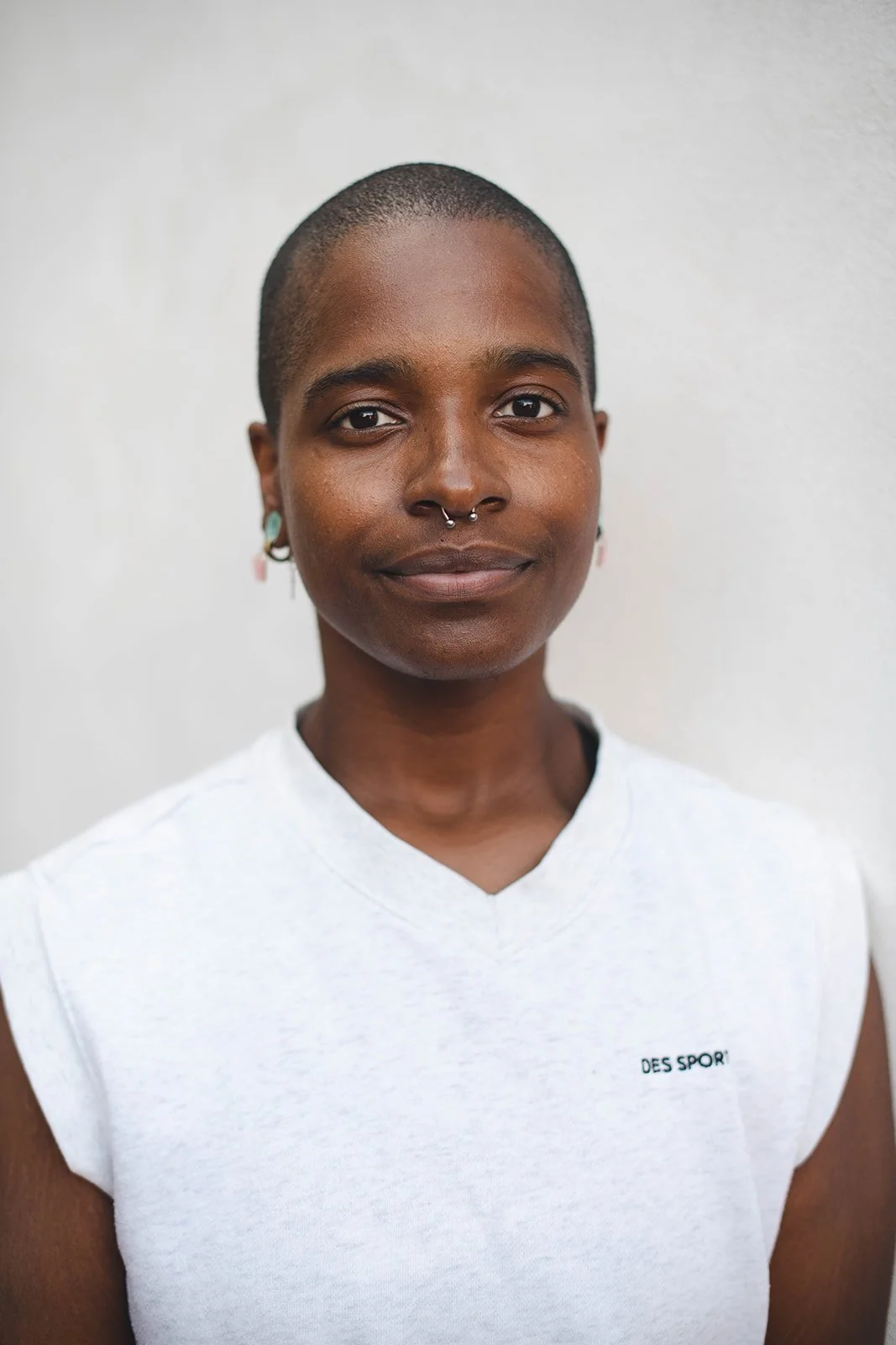 portrait photo of a trans, queer and black therapist.