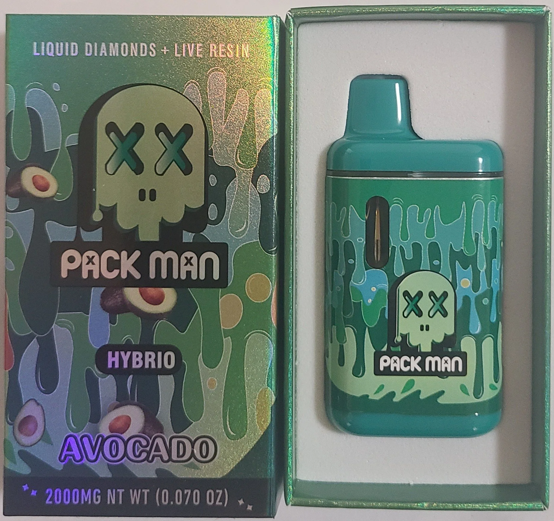 Z13 Pack Man Avacado 2g Vape