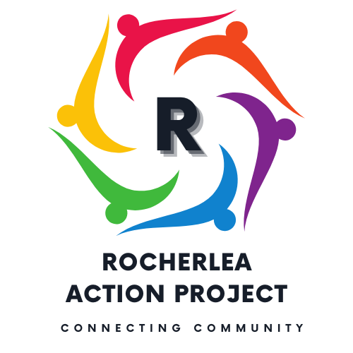 Colorful abstract logo with overlapping arrow shapes in yellow, red, orange, purple, blue, and green, with text underneath.