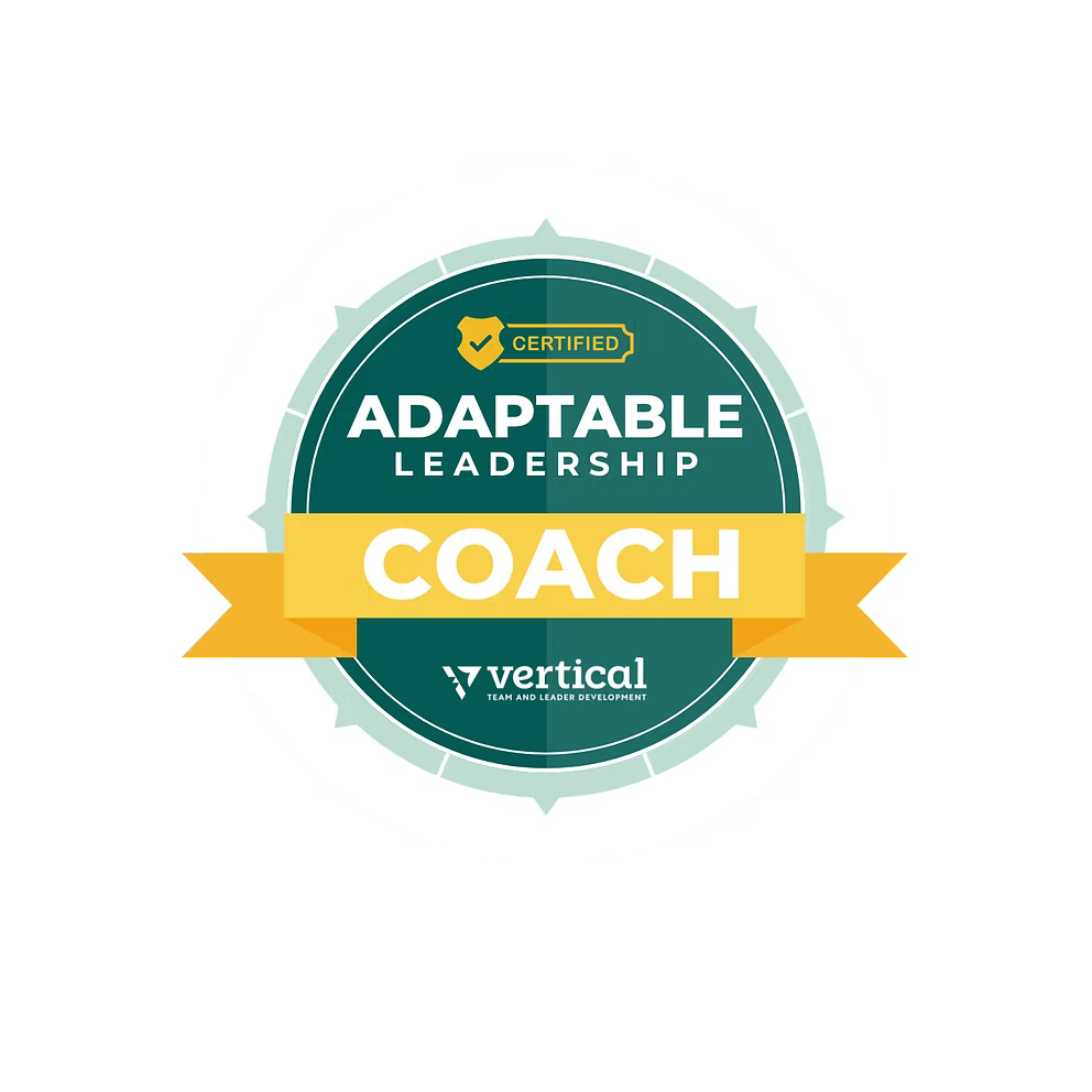 Certified Adaptable Leadership Coach badge from Vertical Team and Leader Development