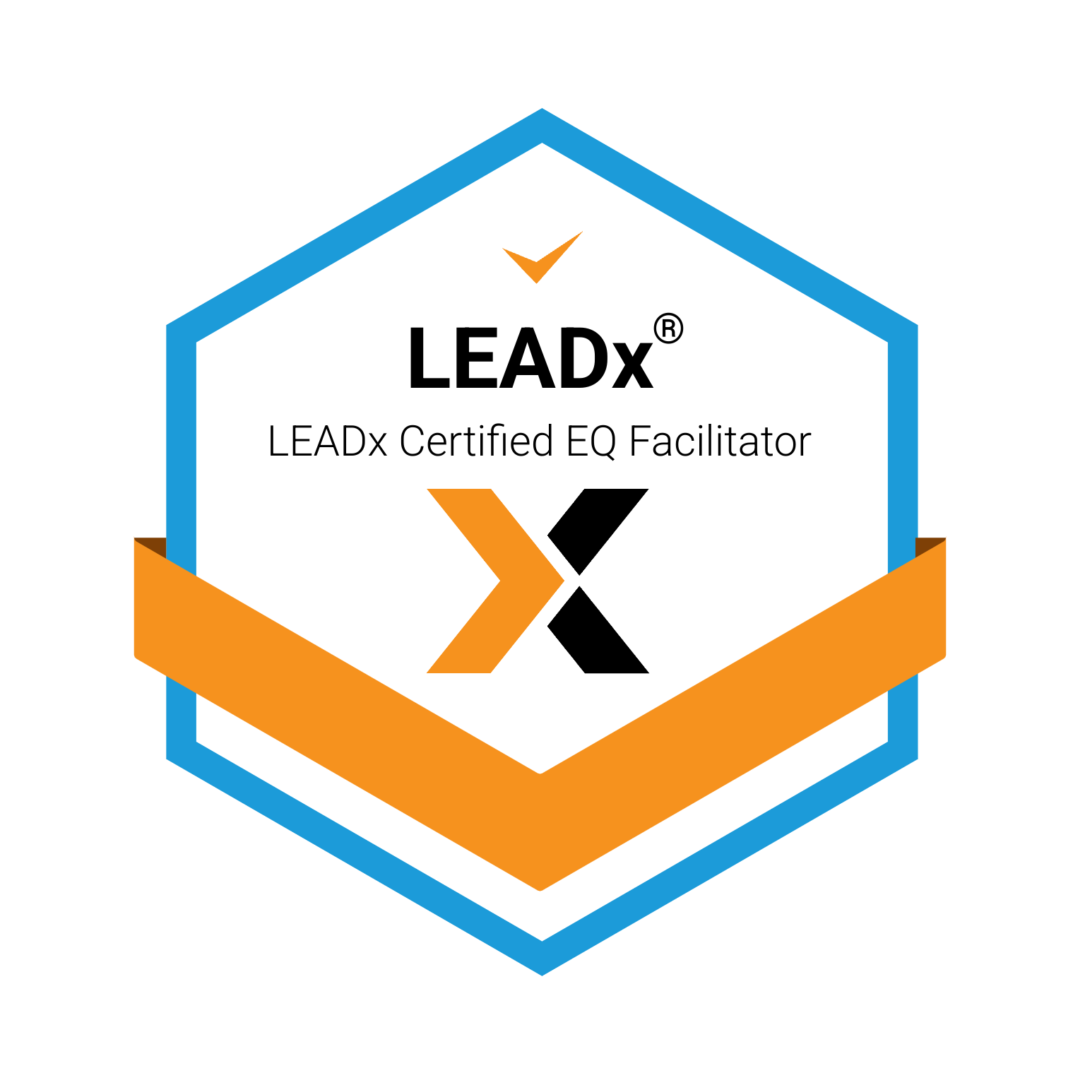 LEADx Certified EQ Facilitator certification badge