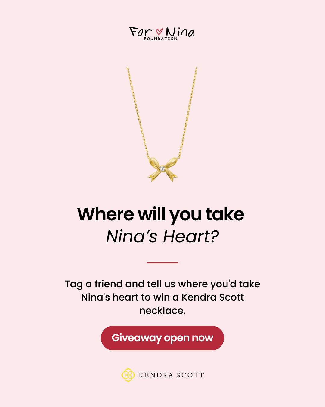 Where Will You Take Nina's Heart? Our Summer Giveaway Is Back — and It's for a Cause That Matters