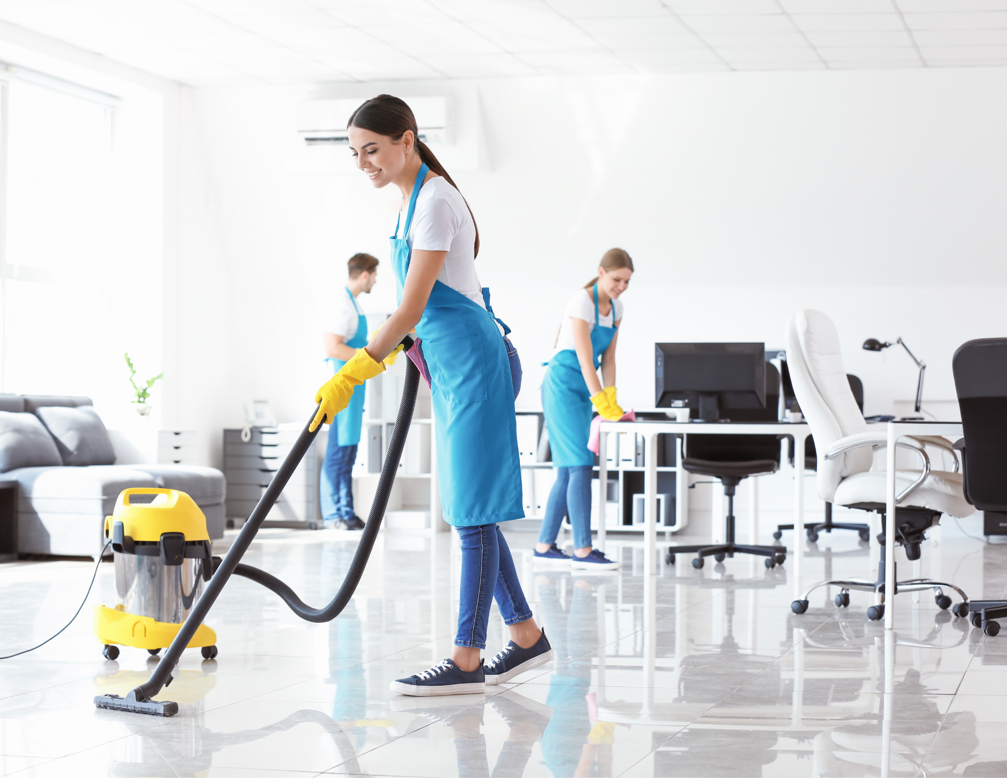 Professional cleaning team providing residential and commercial cleaning services in New York and New Jersey.