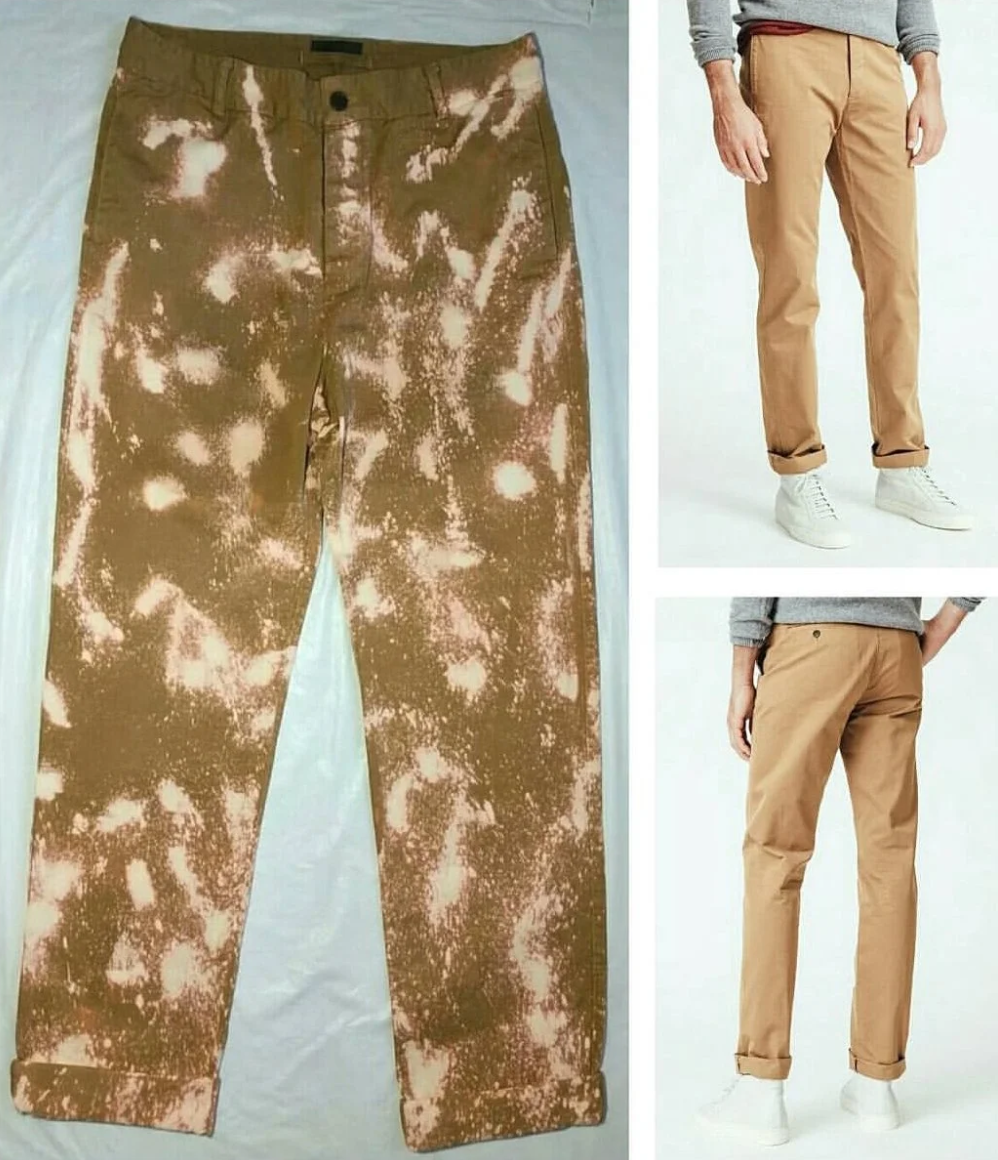 UNIS NEW YORK MEN'S REWORKED FABRIC  STAINING WITH CUSTOM HAND LASER BLEACH EFFECT - 2018