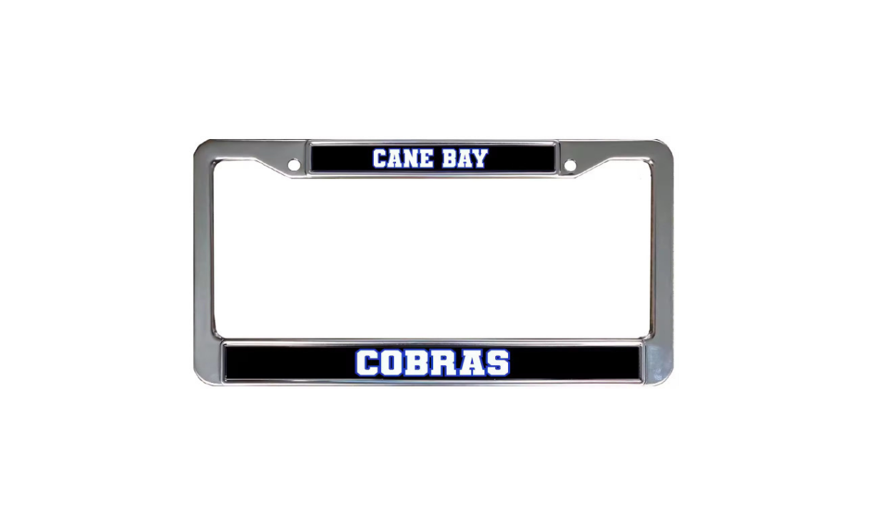 Cane Bay High School Cobras License Plate Frame