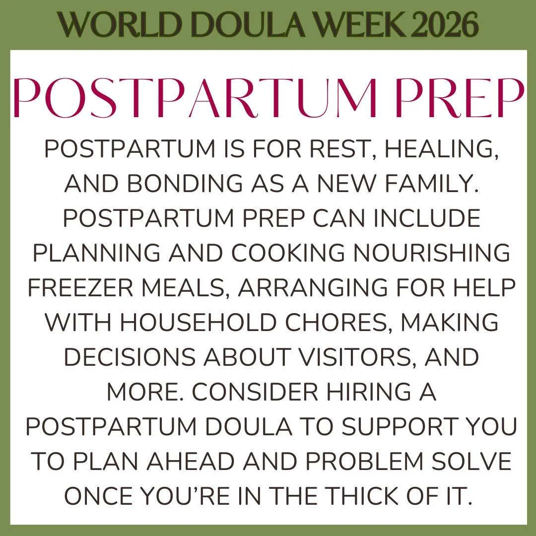 It's easy to get caught up in the excitement of planning for birth, but it's important to plan for what comes after birth too! The postpartum period is sometimes considered the first 40 days after birth, the first 3 months (also called the 4th trimes