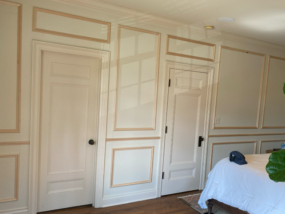 trim carpentry on the wall