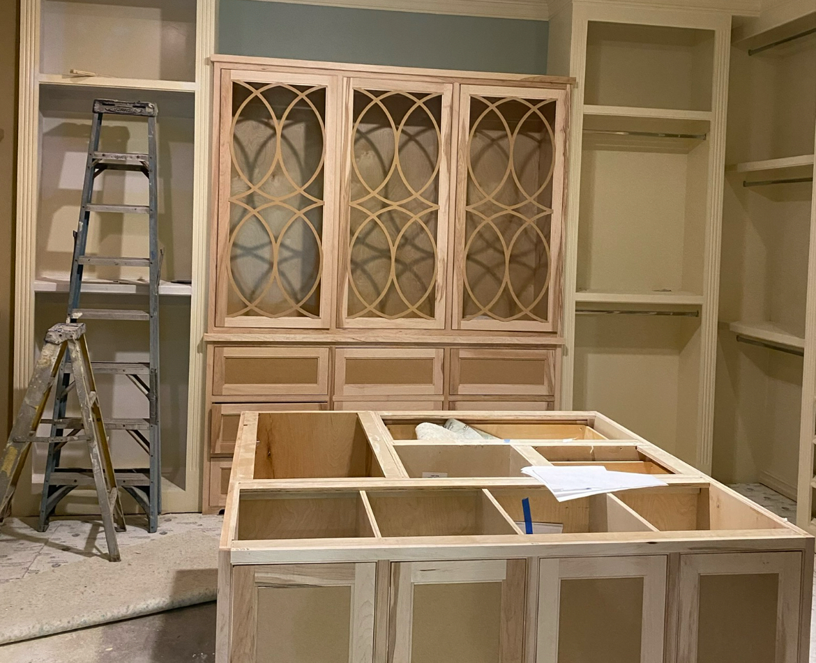 custom wooden china cabinet