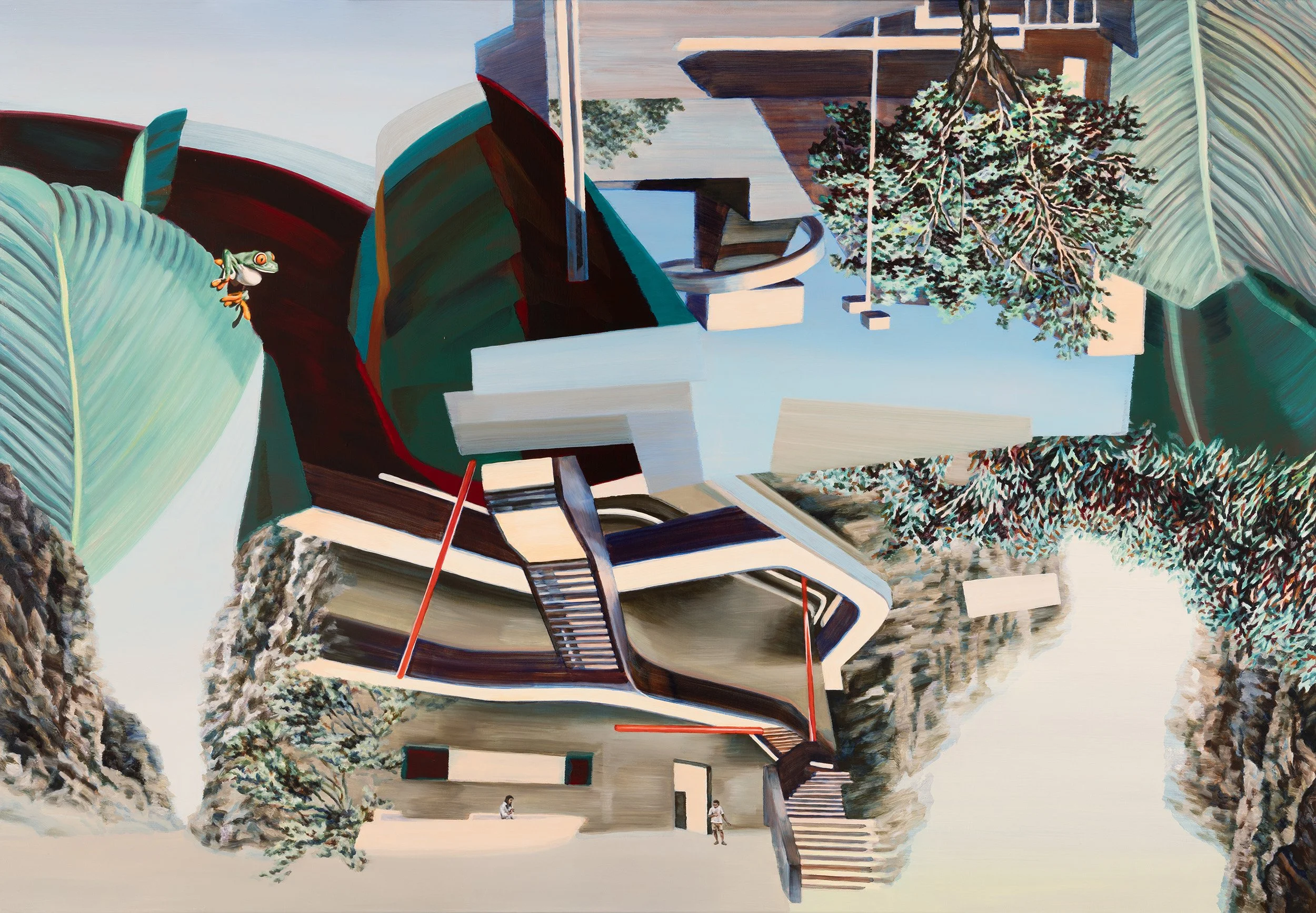 Leap Forward, 2026, oil on linen, 138 x 199 cm