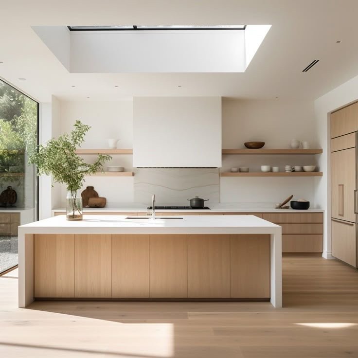 Warm Minimalist Contemporary Kitchen Remodel by LPBI Construction project photo