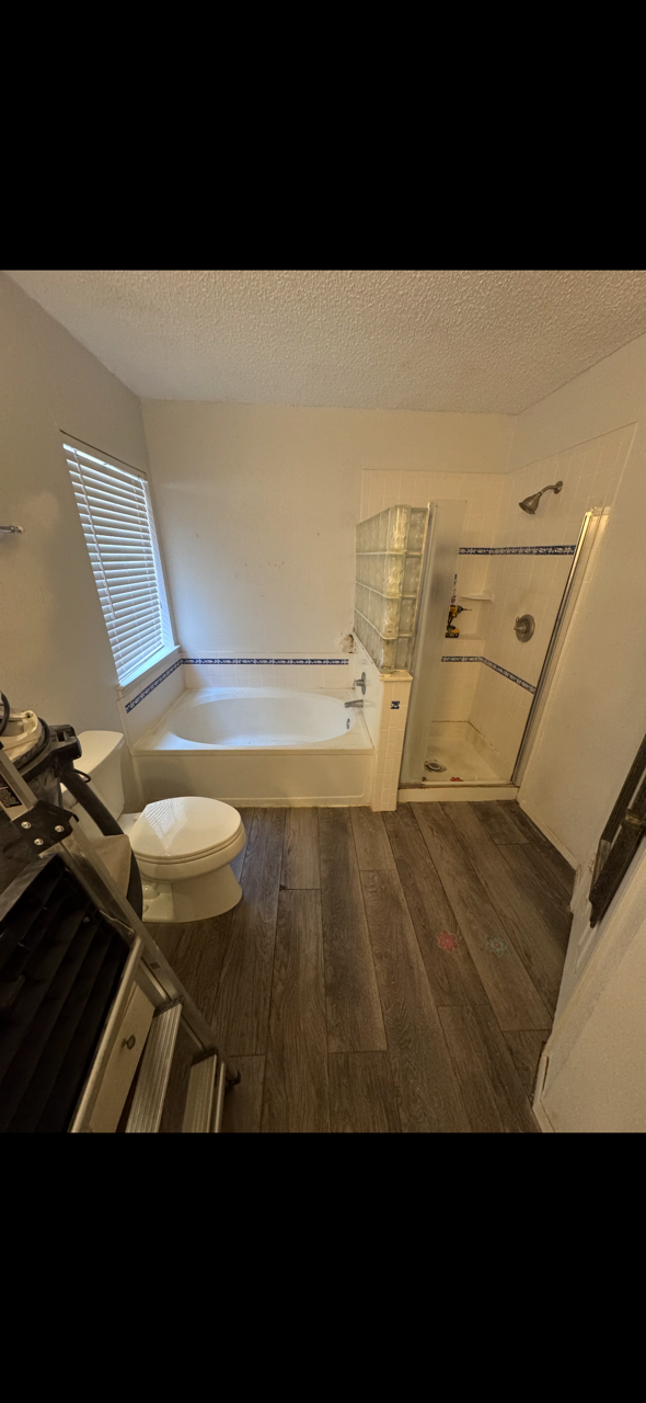 full shower and tub tear out.