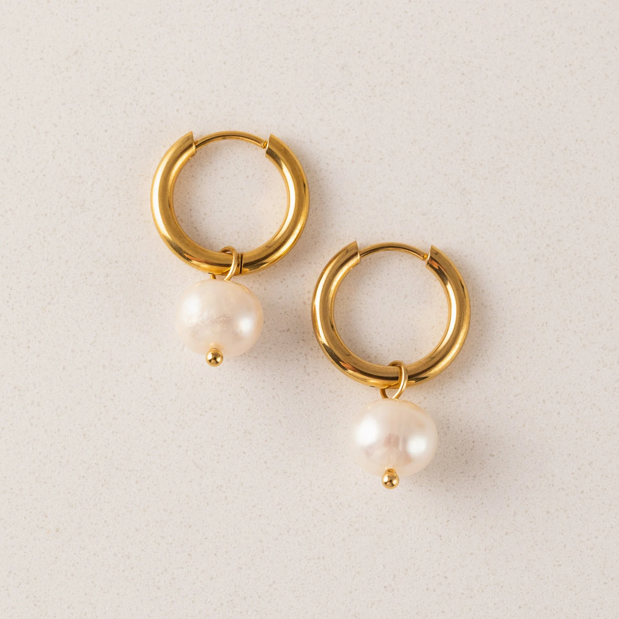 Oceane Pearl Hoops - Lover's Tempo