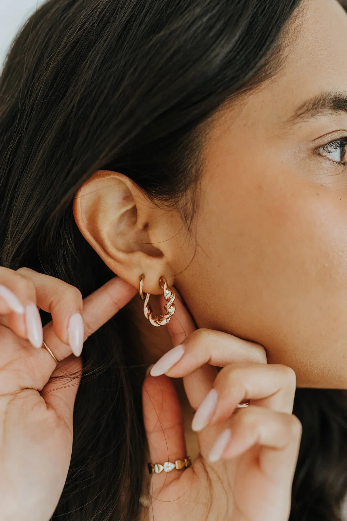 Ribbon Twist Hoops - Sydney Rose Co.