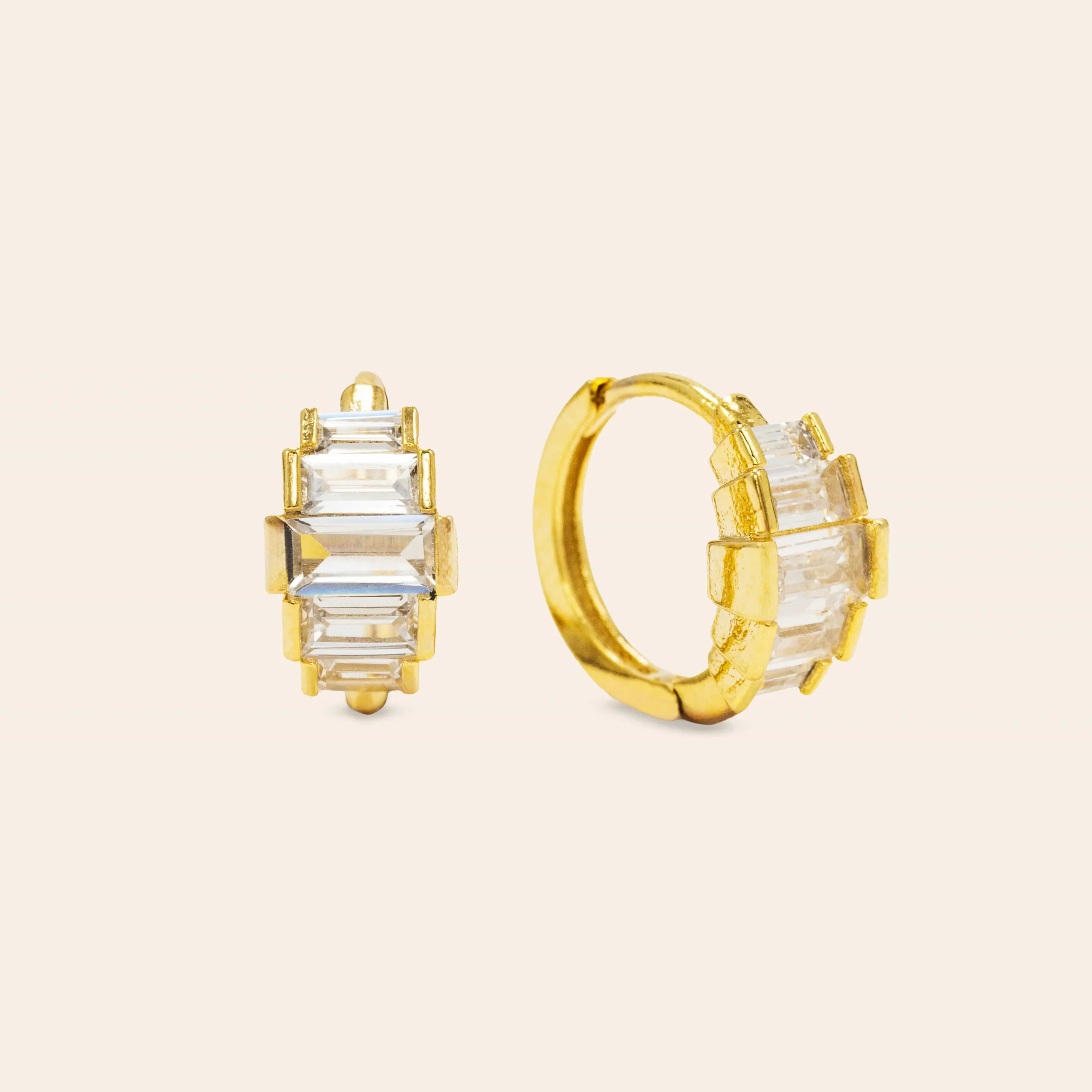 Clarice Huggie Hoop Earrings - Lover's Tempo