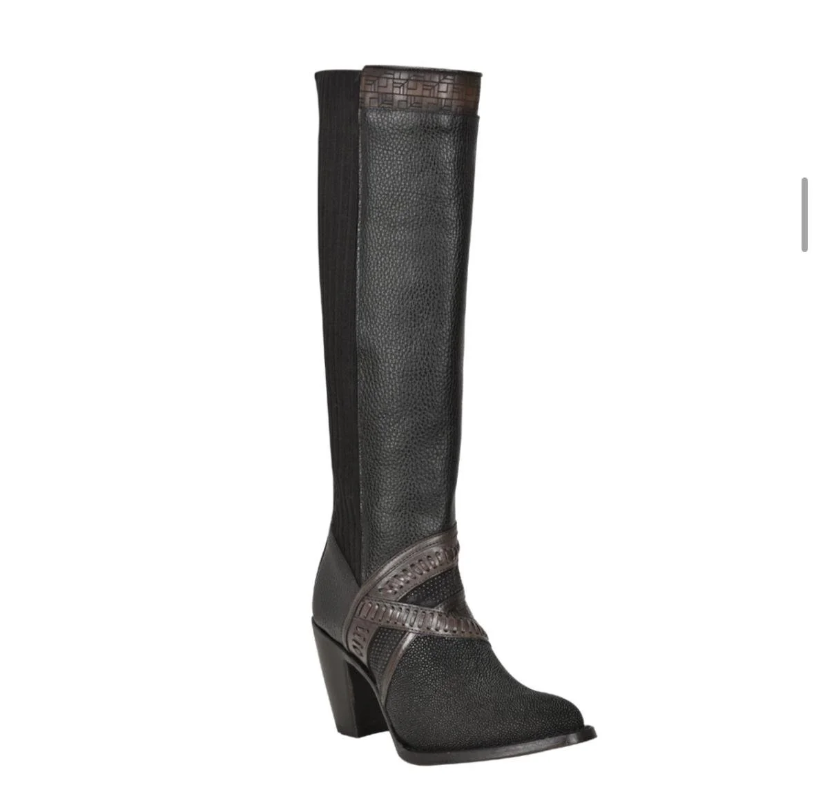 Cuadra Black Stingray Tall Boots