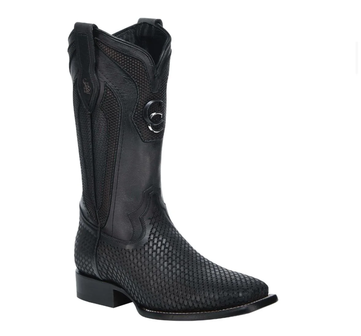 Cuadra Black Laser & Embroidery Boots
