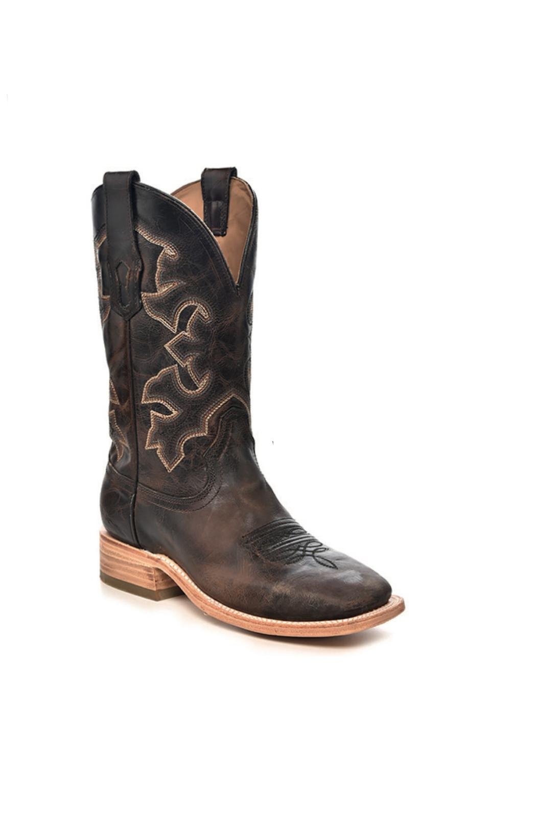 Corral Brown Embroidered Rodeo Boots