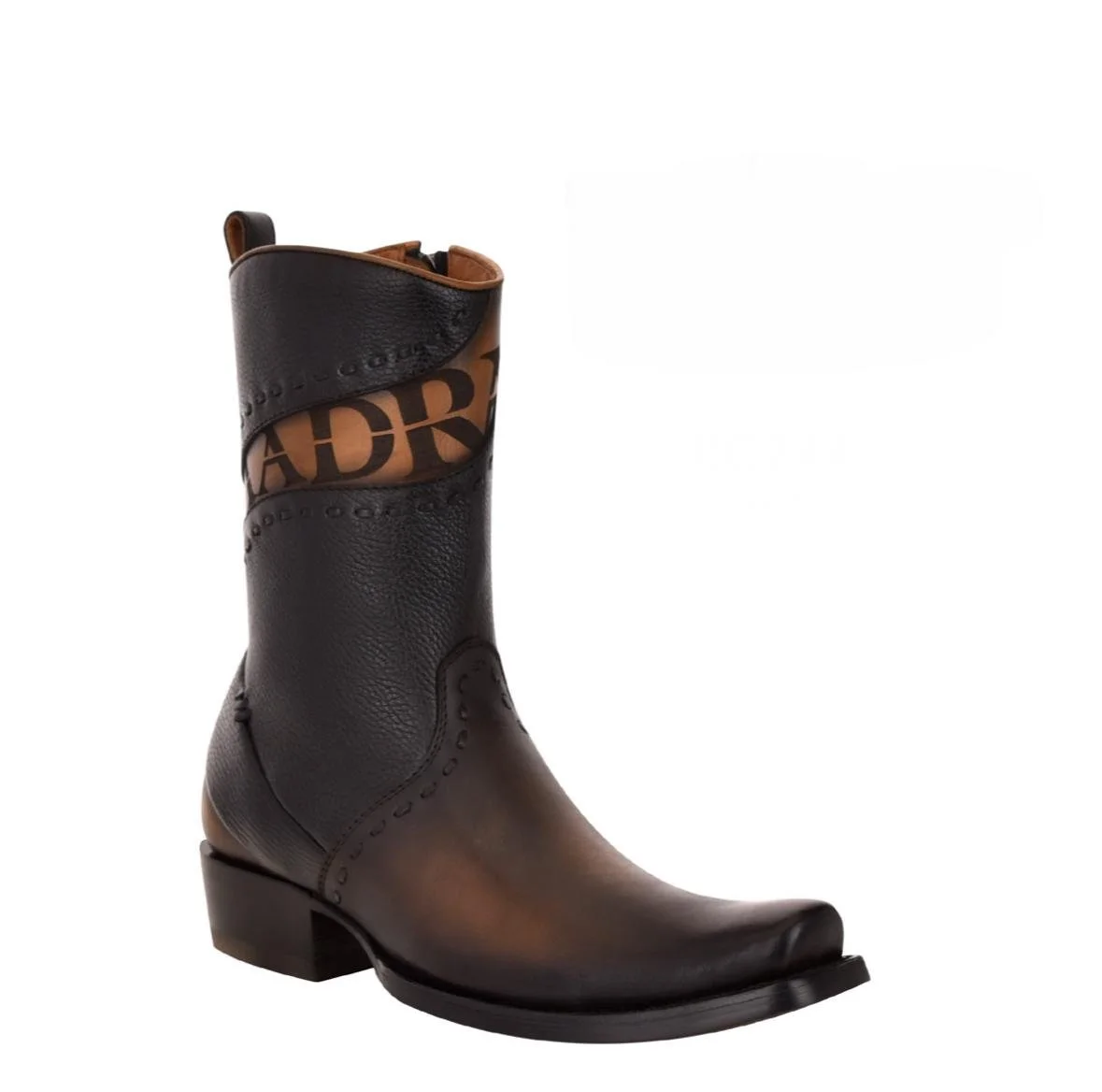 Cuadra Black Laser and Woven Boots