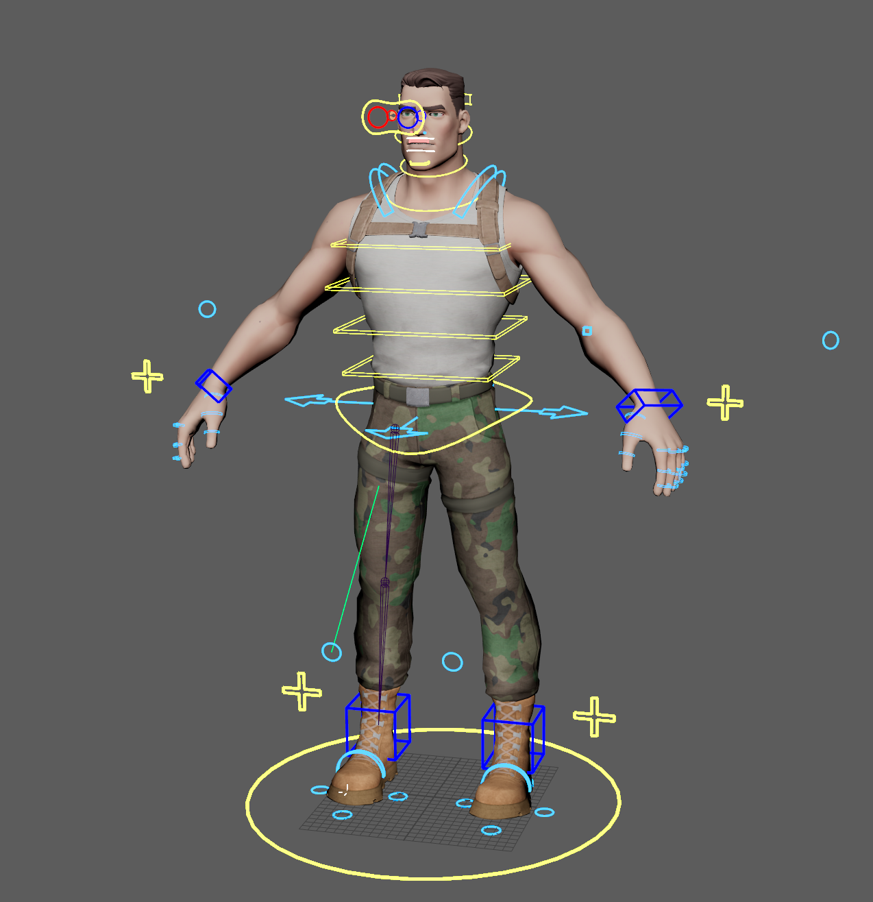Soldier - Bipedal Character Rigging