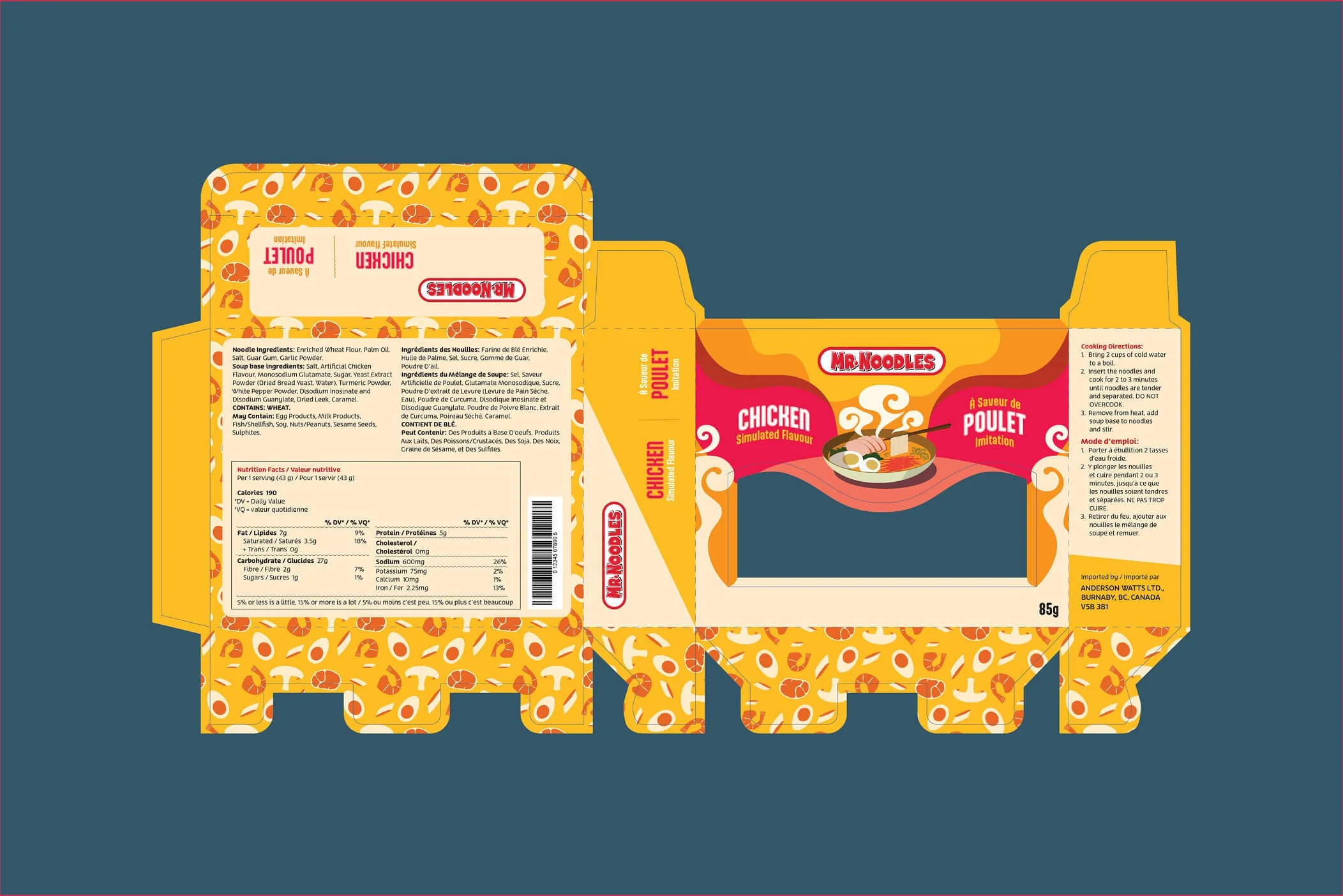 Product dieline design