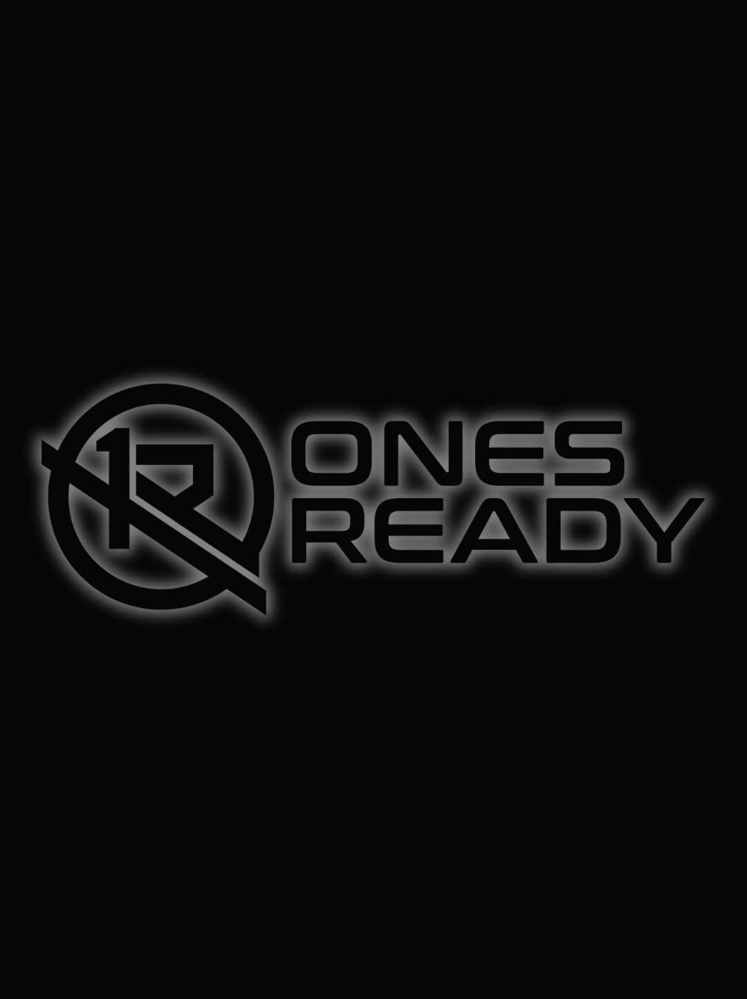 Black background with a glowing logo and text that reads 'ONES READY' and an emblem with the number 13 crossed out.