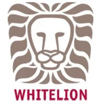 Logo of a lion's face with a stylized mane, and the word 'WHITELION' beneath it.